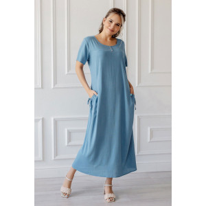 Платье женское "Марсела" вискоза (р-ры: 50-64) голубой