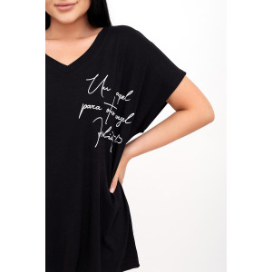 Футболка женская "Бэтти Ч" вискоза (р-ры: 52-66) черный Футболка женская "Бэтти Ч" вискоза (р-ры: 52-66) черный