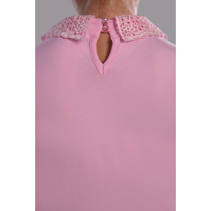 Блузка школьная "Марта" хлопок с лайкрой (р-ры: 122-164) светло-розовый