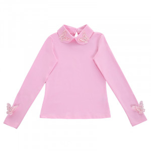 Блузка школьная "Камилла" трикотаж (р-ры: 122-164) светло-розовый