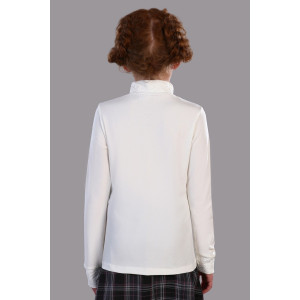 Блузка школьная "Дженифер" трикотаж (р-ры: 122-164) кремовый