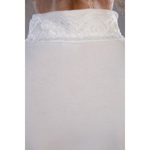 Блузка школьная "Дженифер" трикотаж (р-ры: 122-164) кремовый