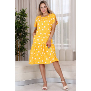 Платье женское П157 кулирка (р-ры: 50-58) желтый