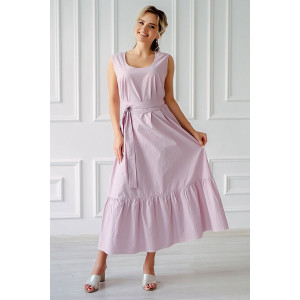 Платье женское "Есения" жатый хлопок (р-ры: 46-60) розовый