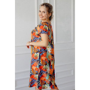 Платье женское "Мелинда" штапель (р-ры: 46-60) персиковый