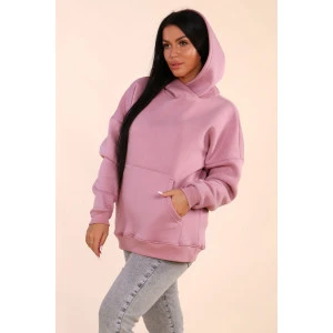 Худи женское oversize 449 "HeiZe" футер 3-х нитка с начесом (р-ры: 46-56) пудра Худи женское oversize 449 "HeiZe" футер 3-х нитка с начесом (р-ры: 46-56) пудра