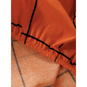 Постельное белье поплин стандарт "Оранж" 70726-1+10366-1