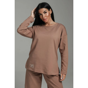 Костюм двойка женский "Линда" футер 2-х нитка (р-ры: 48-58) кофе Костюм двойка женский "Линда" футер 2-х нитка (р-ры: 48-58) кофе