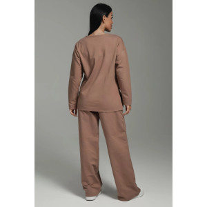 Костюм двойка женский "Линда" футер 2-х нитка (р-ры: 48-58) кофе Костюм двойка женский "Линда" футер 2-х нитка (р-ры: 48-58) кофе