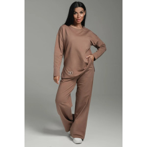 Костюм двойка женский "Линда" футер 2-х нитка (р-ры: 48-58) кофе Костюм двойка женский "Линда" футер 2-х нитка (р-ры: 48-58) кофе