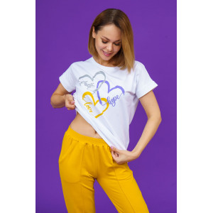 Костюм двойка женский 874 кулирка с лайкрой пенье+футер с лайкрой 2-х нитка (р-ры: 46-58) горчица