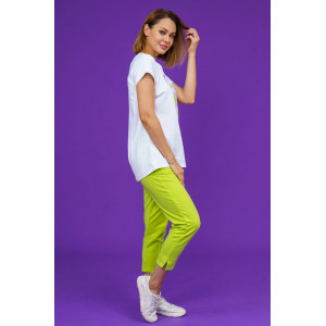 Костюм двойка женский 874 кулирка с лайкрой пенье+футер с лайкрой 2-х нитка (р-ры: 46-58) фисташка