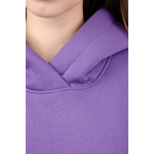 Платье женское "Винтер" футер 3-х нитка с начесом (р-ры: 42-52) фиолетовый