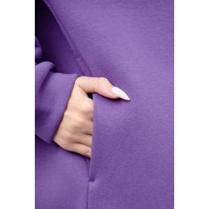 Платье женское "Винтер" футер 3-х нитка с начесом (р-ры: 42-52) фиолетовый