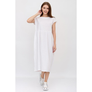 Платье женское "Бриз Б" муслин (р-ры: 44-54) белый