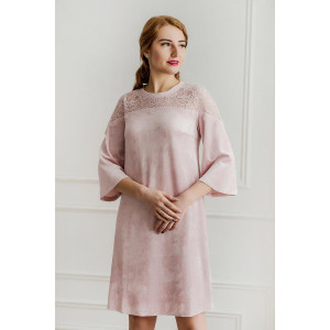 Платье женское "Эмилия" вискоза (последний размер) розовый 44