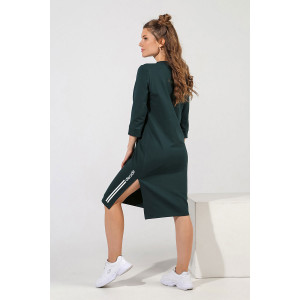 Платье женское "Скайп-1" футер (р-ры: 44-54) зеленый