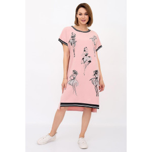 Платье женское "Болеро Р" фулайкра (р-ры: 52-58) розовый