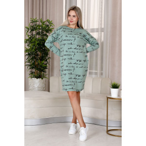 Платье женское П158 футер с лайкрой (р-ры: 44-60) оливковый