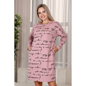 Платье женское П158 футер с лайкрой (р-ры: 44-60) карамель