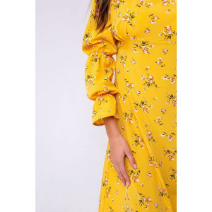 Платье женское №296YEL ниагара (последний размер) желтый 48