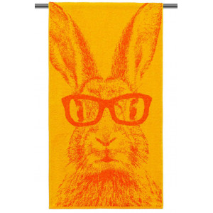 Полотенце махровое "Clever rabbit" оранжевый