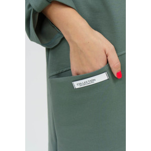 Платье женское 880 футер с лайкрой (р-ры: 48-58) хаки