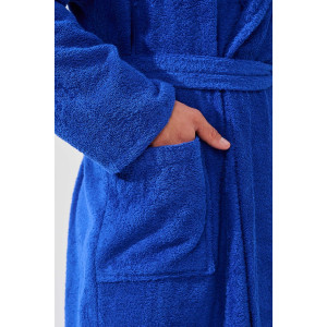 Халат мужской "Банный" 2009-М махра (р-ры: 46-58) синий