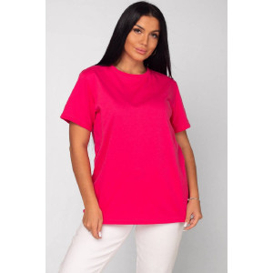 Футболка женская "Базовая" Ф-38 кулирка (последний размер) фуксия 56 Футболка женская "Базовая" Ф-38 кулирка (последний размер) фуксия 56