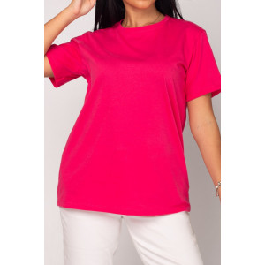 Футболка женская "Базовая" Ф-38 кулирка (последний размер) фуксия 56 Футболка женская "Базовая" Ф-38 кулирка (последний размер) фуксия 56