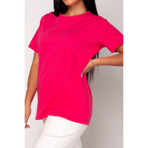 Футболка женская "Базовая" Ф-38 кулирка (последний размер) фуксия 56 Футболка женская "Базовая" Ф-38 кулирка (последний размер) фуксия 56