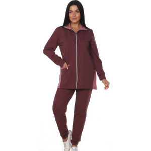 Костюм двойка женский КД-445 футер 2-х нитка с лайкрой (последний размер) бордовый 60 Костюм двойка женский КД-445 футер 2-х нитка с лайкрой (последний размер) бордовый 60