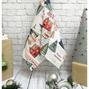 Полотенце кухонное рогожка 29039 "Merry Christmas" вид 1