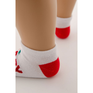 Носки детские стандарт "Сноу" - упаковка 3 пары красный