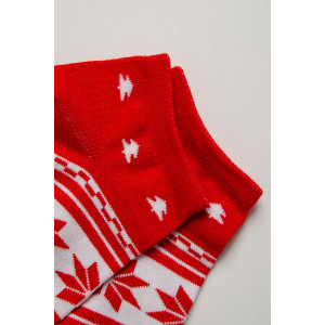 Носки детские стандарт "Сноу" - упаковка 3 пары красный