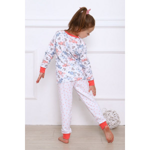 Пижама детская "Пинки" интерлок (р-ры: 86-122) розовый