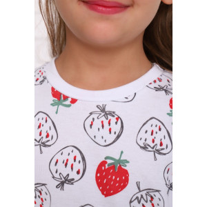 Пижама детская "Виктория" интерлок (р-ры: 128-152) красный