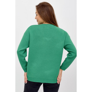 Джемпер женский "Соло З" вязаное полотно (р-ры: 48-54) зеленый