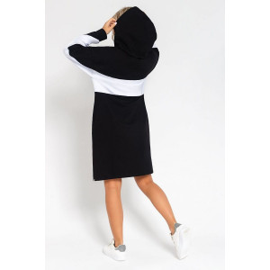 Толстовка-платье женское "Джайв" футер 2-х нитка с лайкрой (р-ры: 44-58) черный