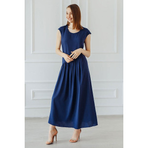 Платье женское "Клер" штапель (р-ры: 46-60) синий