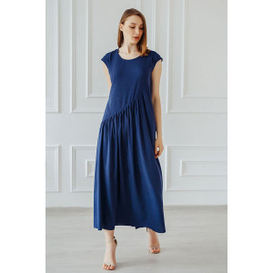 Платье женское "Клер" штапель (р-ры: 46-60) синий