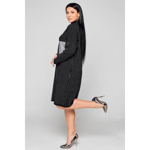 Платье женское "Рокси Ч" вязаное полотно (р-ры: 48-54) черный