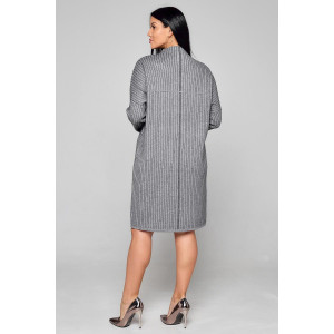 Платье женское "Рокси С" вязаное полотно (р-ры: 48-54) серый