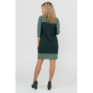 Платье женское 790 футер с лайкрой (р-ры: 46-60) зеленый