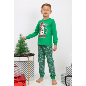 Пижама детская "Чудо-7" кулирка (р-ры: 86-140) зеленый