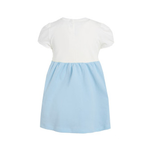 Платье детское "Розали-2" интерлок (р-ры: 86-116) голубой