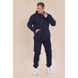 Костюм двойка мужской 888 "Zipper" футер 3-х нитка с начесом (р-ры: 50-60) серый Костюм двойка мужской 888 "Zipper" футер 3-х нитка с начесом (р-ры: 50-60) серый
