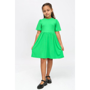 Платье детское "Илма-4" кашкорсе (р-ры: 110-146) зеленый