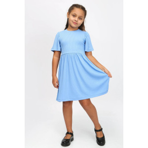 Платье детское "Илма-2" кашкорсе (р-ры: 110-146) голубой