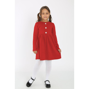 Платье детское "Анжела-7" интерлок (р-ры: 104-134) красный